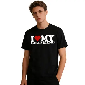 I Love My Girlfriend Gf I Heart My Girlfriend GF T-Shirt Soft and exquisite boyfriend Gift T-Shirt For Men