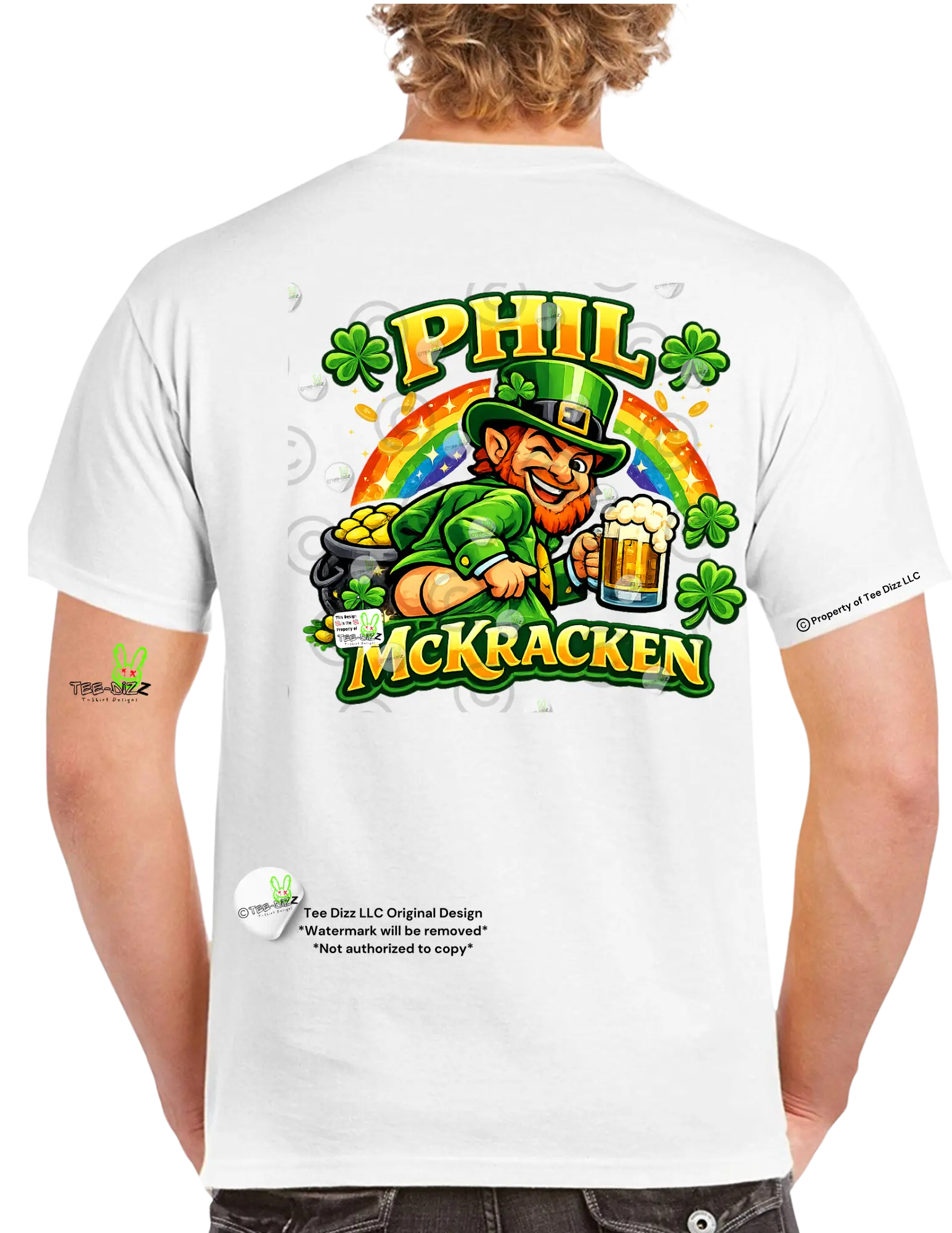 Phil McKracken - Men's Funny Graphic St. Patrick's Day, Irish T-shirt