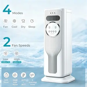 2026 ZERO QUEEN Portable Air Conditioner 12000BTU Ultra Quiet Fast Cooling Mobile AC, Smart 24H Timing Air Cooler Fan, Energy Efficient Household Cooling Appliance, Suitable for Bedroom Office Dorm Living Room Indoor Summer Comfort Cooling Usage All Day
