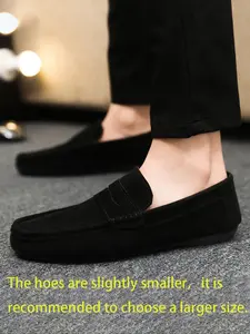 Men's New Fashion Loafers, Classic Comfort Office Formal Shoes, Easy to Wear and Drive, Moccasin Style, Rubber Sole, Artificial Leather Upper, Footwear