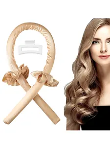 4pcs/set Women's Hairdressing Set, Heatless Styling Kit, Non Thermal Curler, Heatless Curling Rod, Hairstyling Tools, Hairdressing Accessories