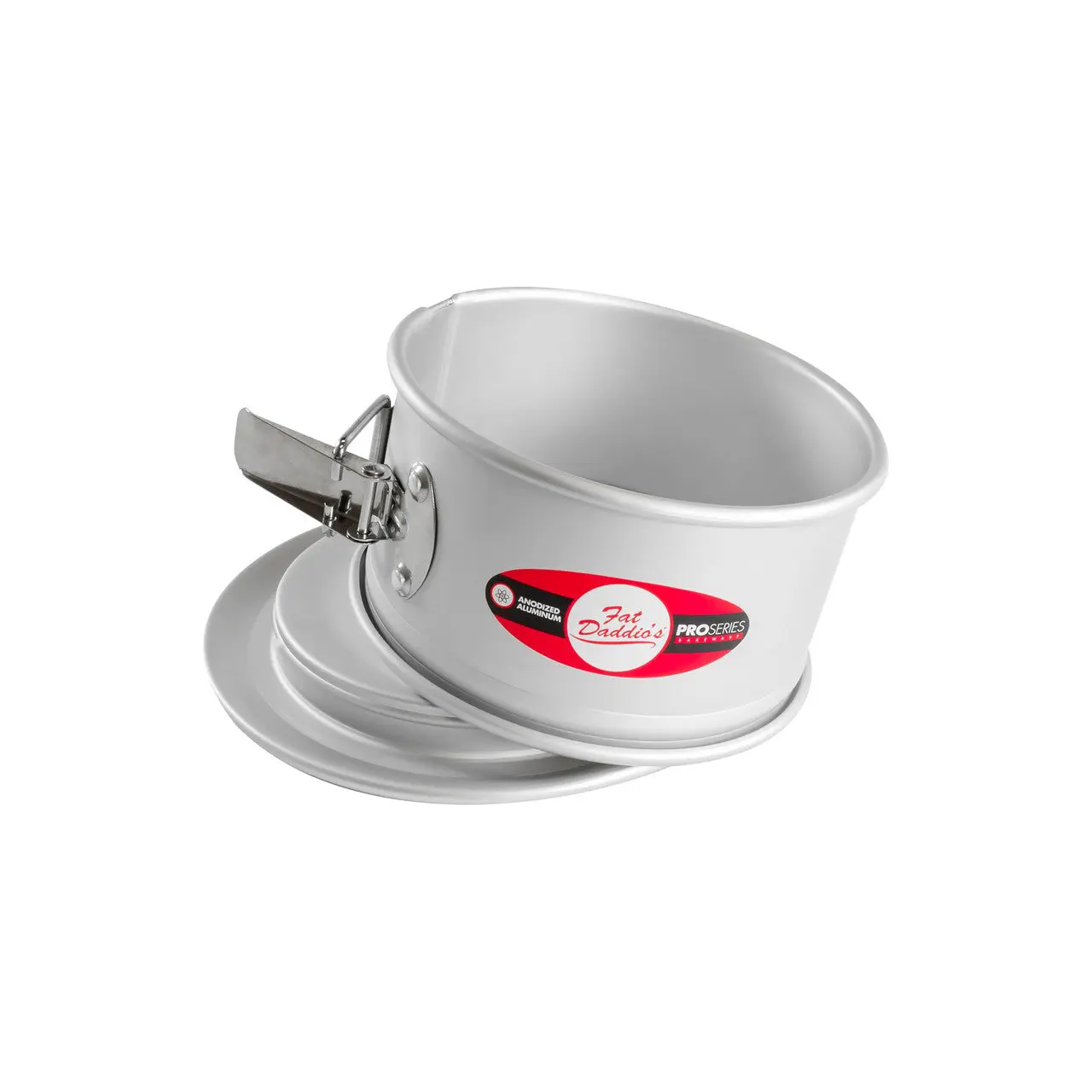 Fat Daddio's PSF-63 Anodized Aluminum Springform Pan, 6 x 3 Inch, Silver