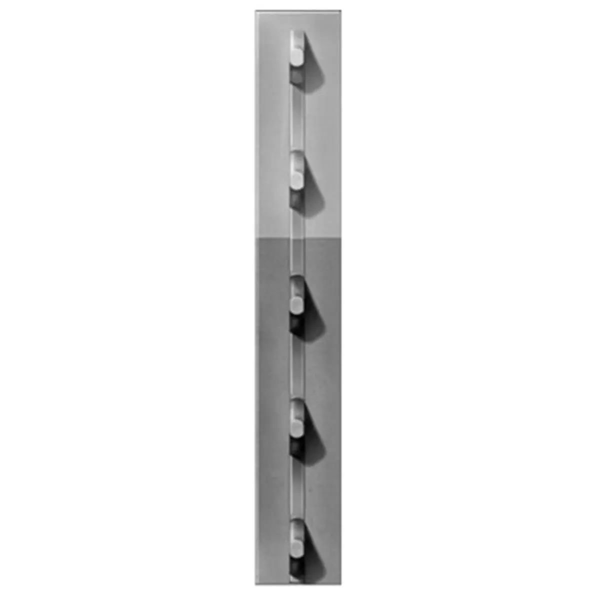 212 MAIN Gray Studded T-Post 5-Pack - FRPT12500066Y50, 1.25x78in Rail Steel Outdoor Post, Studded Top, Chicago Heights Steel, 78x3.5x2in, 8.13 lbs, Clips Not Included