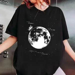 Vintage Orbiter Noah Kahan Lyrics Tee, Astronaut Unisex Cotton T-Shirt