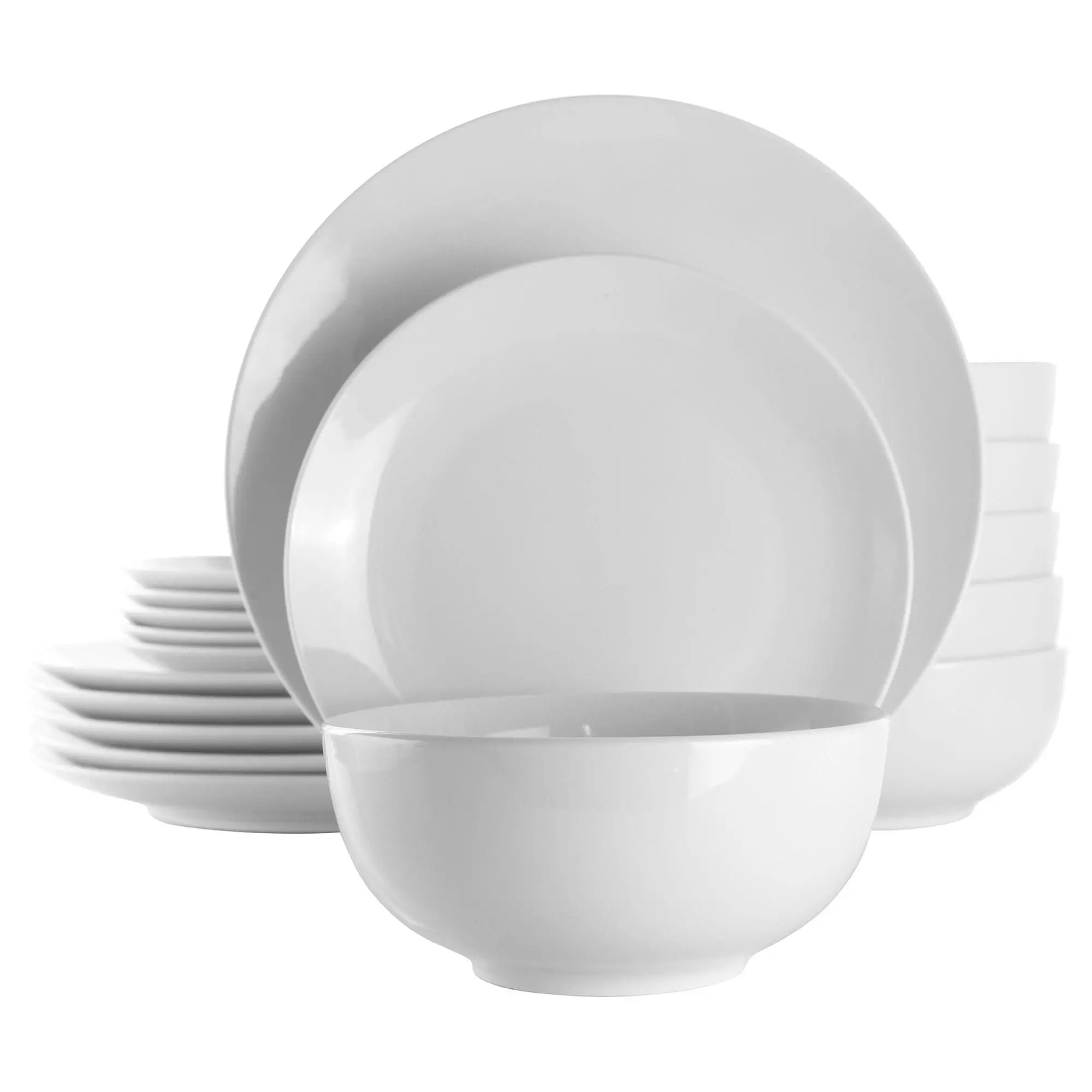 Elama Luna 18-Piece Porcelain Dinnerware Set