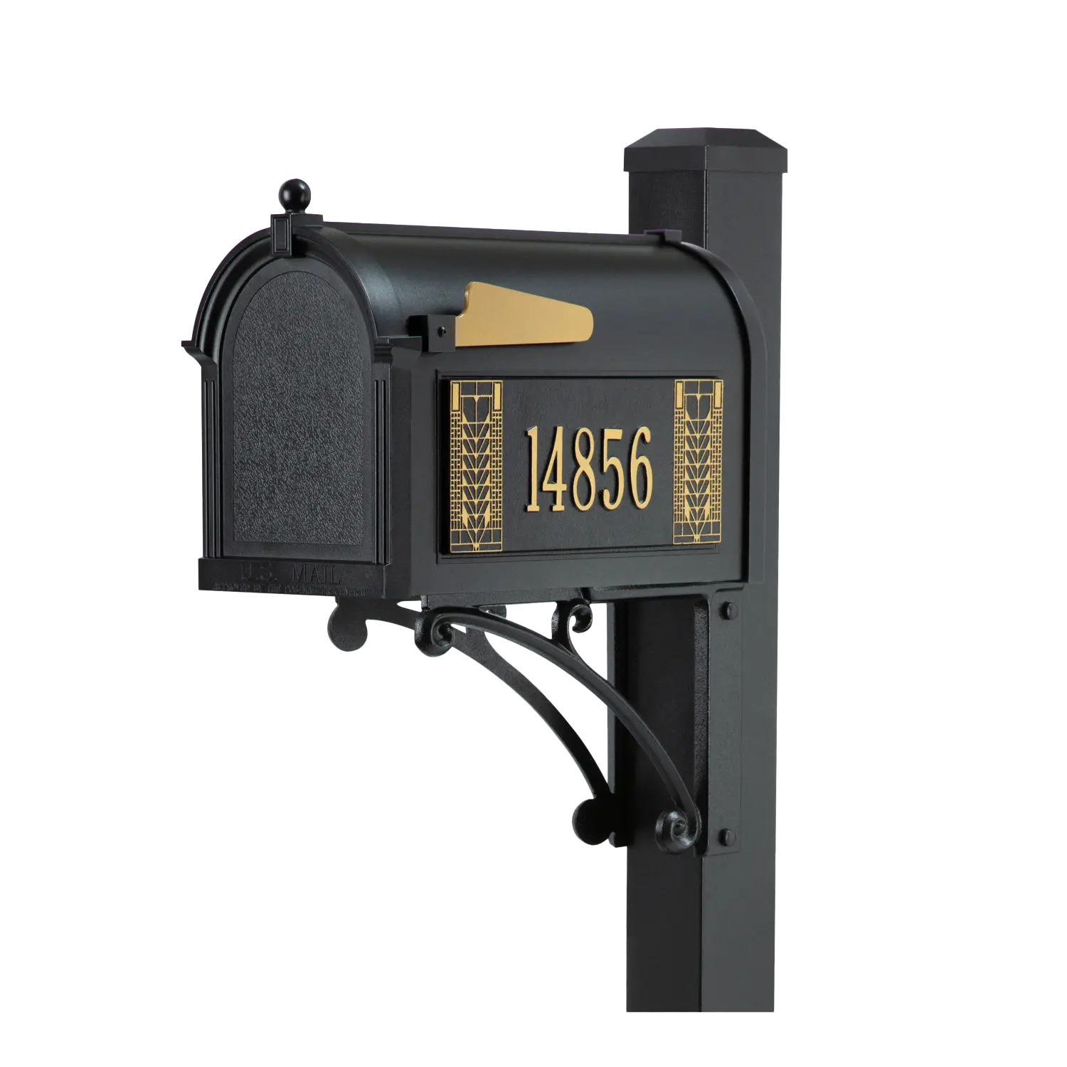 Frank Lloyd Wright Tree of Life Superior Mailbox & Post with Personalized Address Plaques