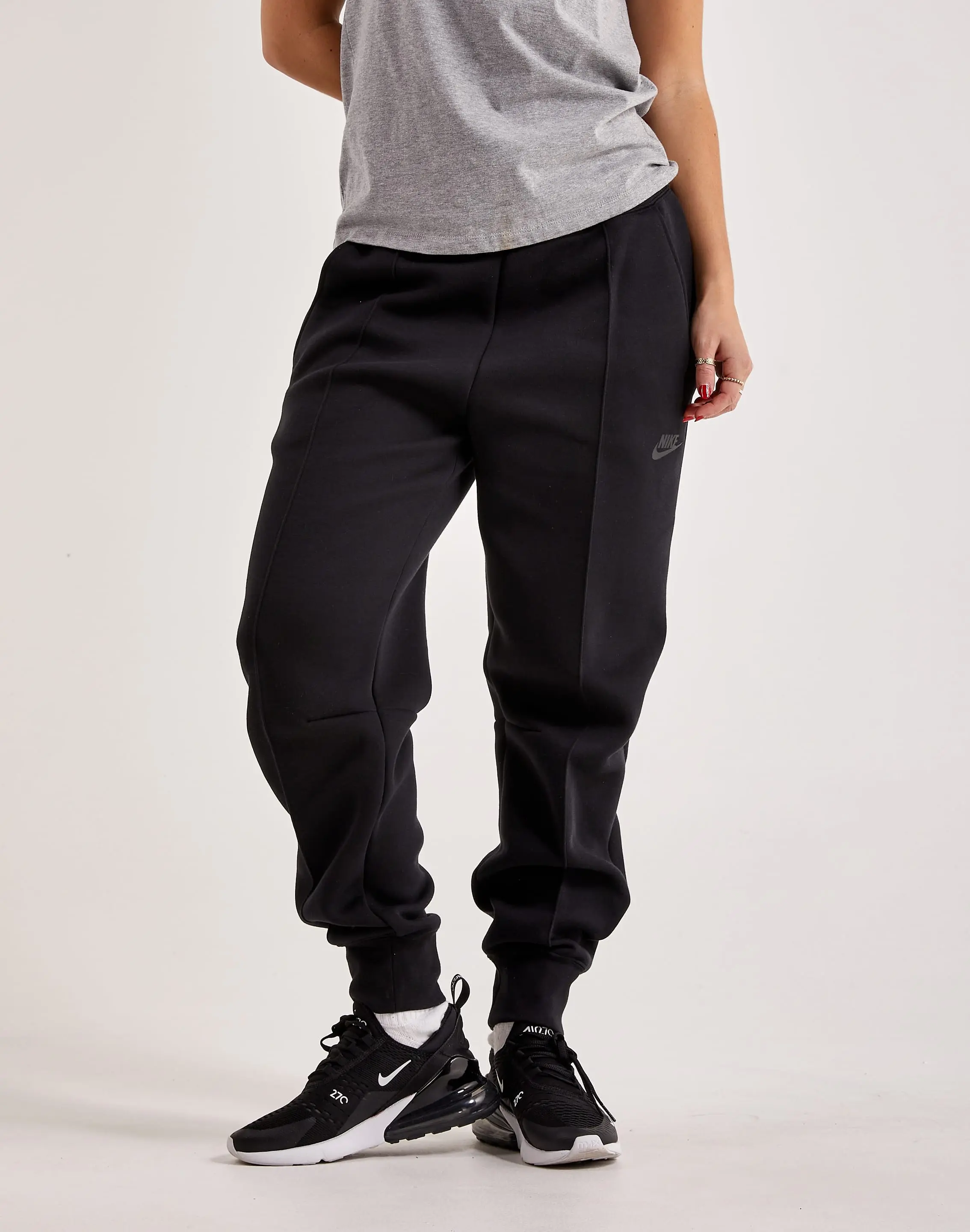 Womens Nike Tech Fleece Mid-Rise Joggers