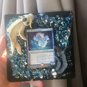 Yue Framed Shadowbox with Decorative Fish Accents