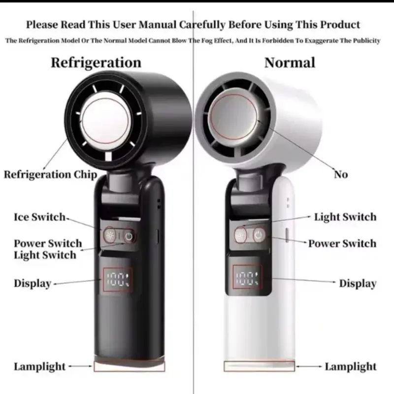 Ice cool portable fan