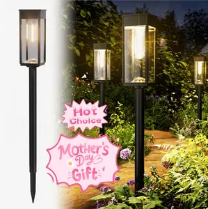 Elegant Solar Pathway Lights Modern Luxury | Easy Installation, Auto On/Off & IP65 Waterproof | For Garden, Yard & Driveway, Solar Outdoor Lights, Solar Floor Lamps Outdoor Lights, Decorative, Rechargeable Outdoor Backyard Light