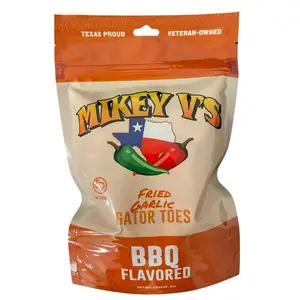 Mikey V's BBQ Gator Toes, 3.9 oz - Deep Fried Whole Garlic Cloves with Barbecue Seasoning