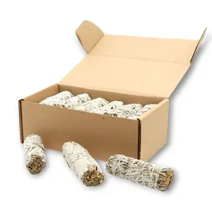 Wholesale Bulk 20 Pack - 4 Inch Long Premium California White Sage Incense. Home & Office Cleansing Incense,Fragrance,Meditation,Smudging Rituals.