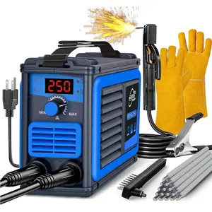 FUTRPOW Stick Welder,Portable Welder Machine 110V IGBT Digital Display LCD Upgraded MMA-250A Welding Machine,Hot Start Arc Force Anti-stick Mini Welde