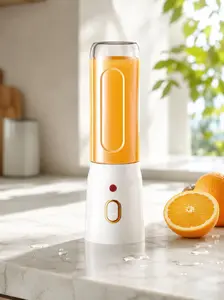 10-Blade Mini Blender, 450ml Portable Juicer for Shakes, Coffee Grinding & Baby Food – USB Rechargeable, 15 Blends per Charge