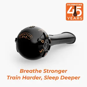 BREATHER FIT + Free Case – Stronger Lungs, Stronger Performance | Natural Breathing Trainer for Health & Wellness – Adjustable Inspiratory Device for Stamina & Endurance