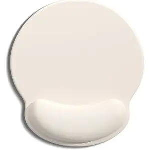 Ergonomic Mouse Pad with Wrist Rest, Comfortable Silicone Non-Slip Computer Pain Relief Gel Mouse Mat with Wrist Support for Gaming, Work, Office, Women & Men, Cute Pattern, Beige