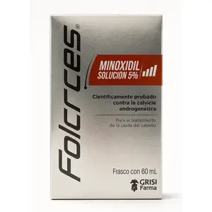 Folrcress Minoxidil Solution 5% - 60 mL Hair Revitalizing Spray for Thicker Fuller Looking Hair - Lightweight Fast Absorbing Formula for Men Women