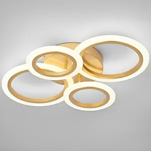 Modern LED Ceiling Light, Adjustable 3000k-6000k, Suitable for Bedroom, Living Room, Kitchen, Laundry Room