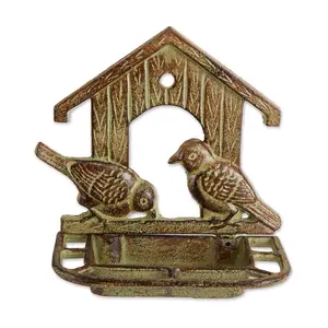 Zingz & Thingz Wall Mounted Cast Iron Bird Feeder