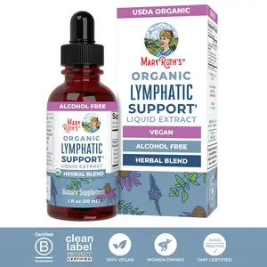 MaryRuth's Lymphatic Support Herbal Blend Liquid Drops - USDA Organic - Echinacea & Elderberry - Blue Vervain - Vegan - 30 Servings