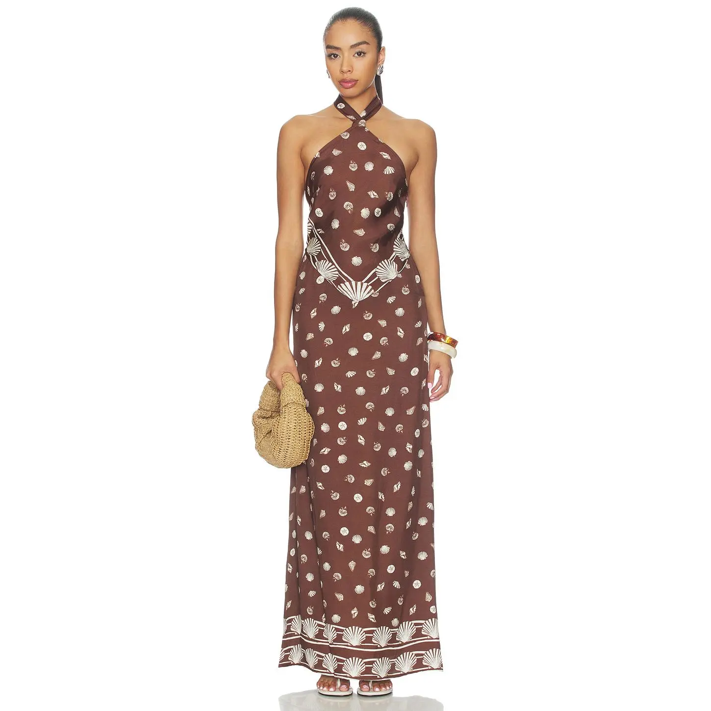 Show Me Your Mumu Bianca Maxi Dress in Cocoa Coast Show Me Your Mumu Bianca Maxi Dress in Cocoa Coast