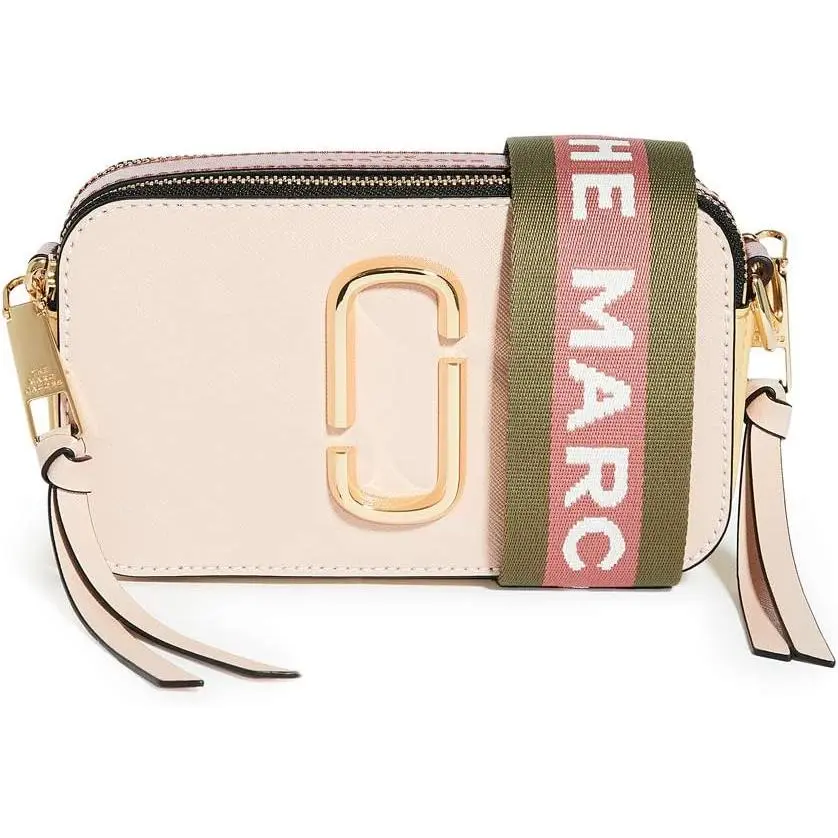 Marc Jacobs Snapshot Crossbody Bag - New Rose Multi M0012007-666, Compact Mini Women's Crossbody & Shoulder Bags, Fashionable Bags