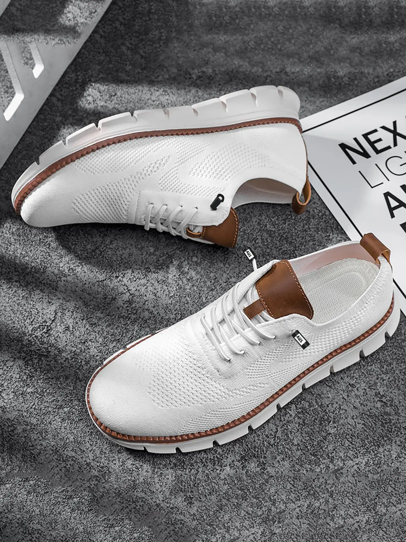 Men's Business Casual Lace Up Low Top Sneakers, Breathable Comfortable Sports Running Shoes, Male All-match Round Toe Shoes for Daily Wear, Athletic Shoes, Runner Athletic Shoe, Trainer Runner Shoe, Training Runner Footwear, Fashion Running Shoes