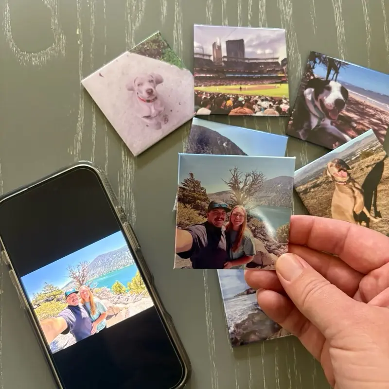 Custom Photo Magnet with Personalized Art and photo for Fridge - Personalized Decorative Magnet for Home Decor