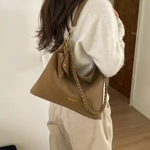 Women's Bag, Ideal Gift for Female Friends & Mom, Chain Tote Bag, Large Capacity, 2026 Spring New Arrival, Commuter Shoulder & Crossbody Bucket Bag