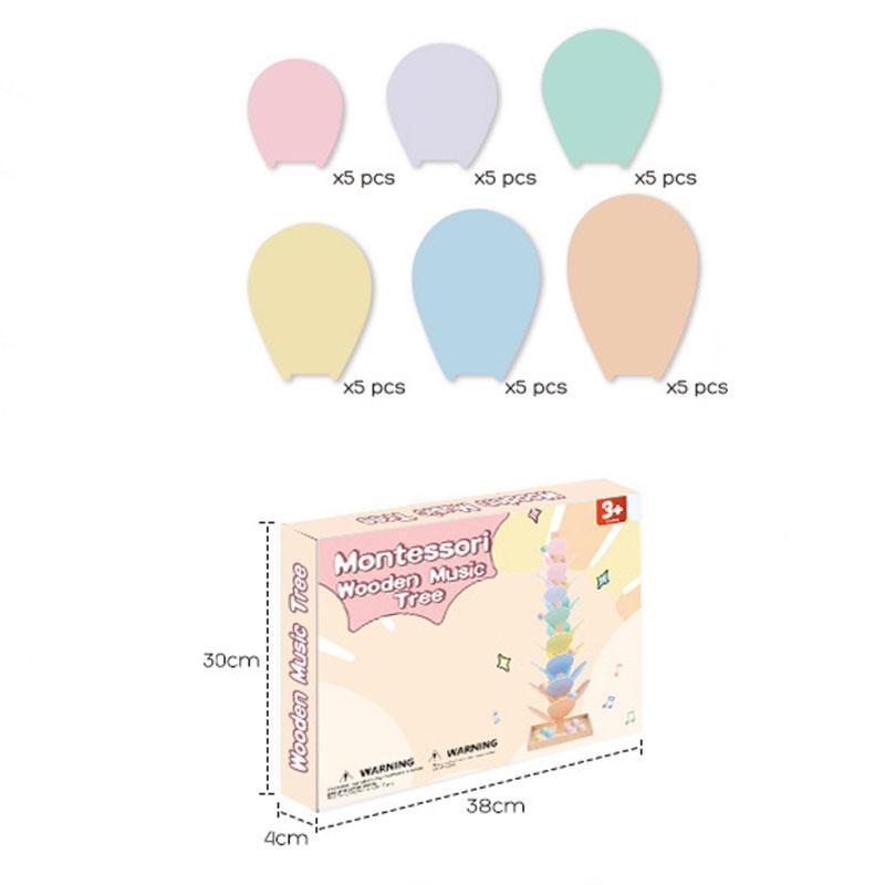 Rainbow Music Tree Wooden Marble Run Toy | Large 3cm Safety Marbles Wooden Sound Tree | Montessori Sensory Educational Toys for Toddlers Kids Boys Girls Birthday Gift (70cm)