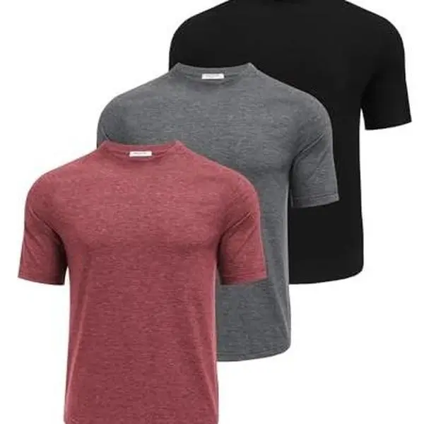 PINSPARK Men's 3 Pack Workout Shirts - Quick Dry Gym Athletic Shirts Moisture Wicking Short Sleeve T Shirts tiktokshopbacktoschool