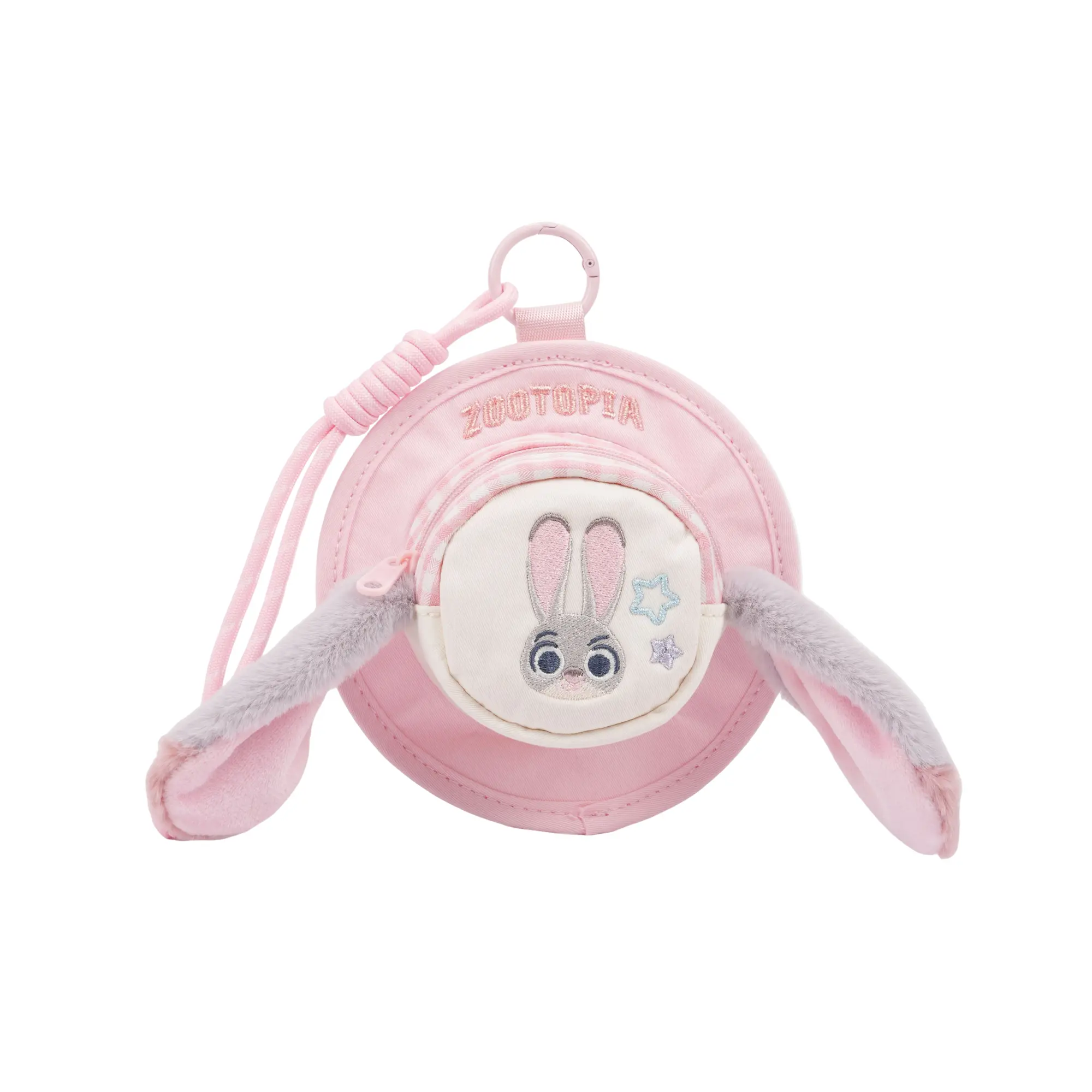 MINISO Disney Zootopia 2 Judy & Nick Cute Hat Shape Earphone Case, Shockproof Portable Bluetooth Headset Storage Bag Protective Cover, Back To School