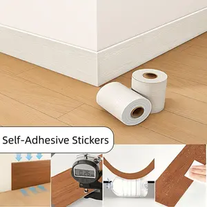 10cm Self-Adhesive Easy Installation Stickers for Renovating Old Doors, Cabinet Tabletop Wooden Door Window Sill Renovation Decoration Sticker, Door Frame Color Change, Window Sill Border Sticker, Furniture Renovation, Baseboard Molding