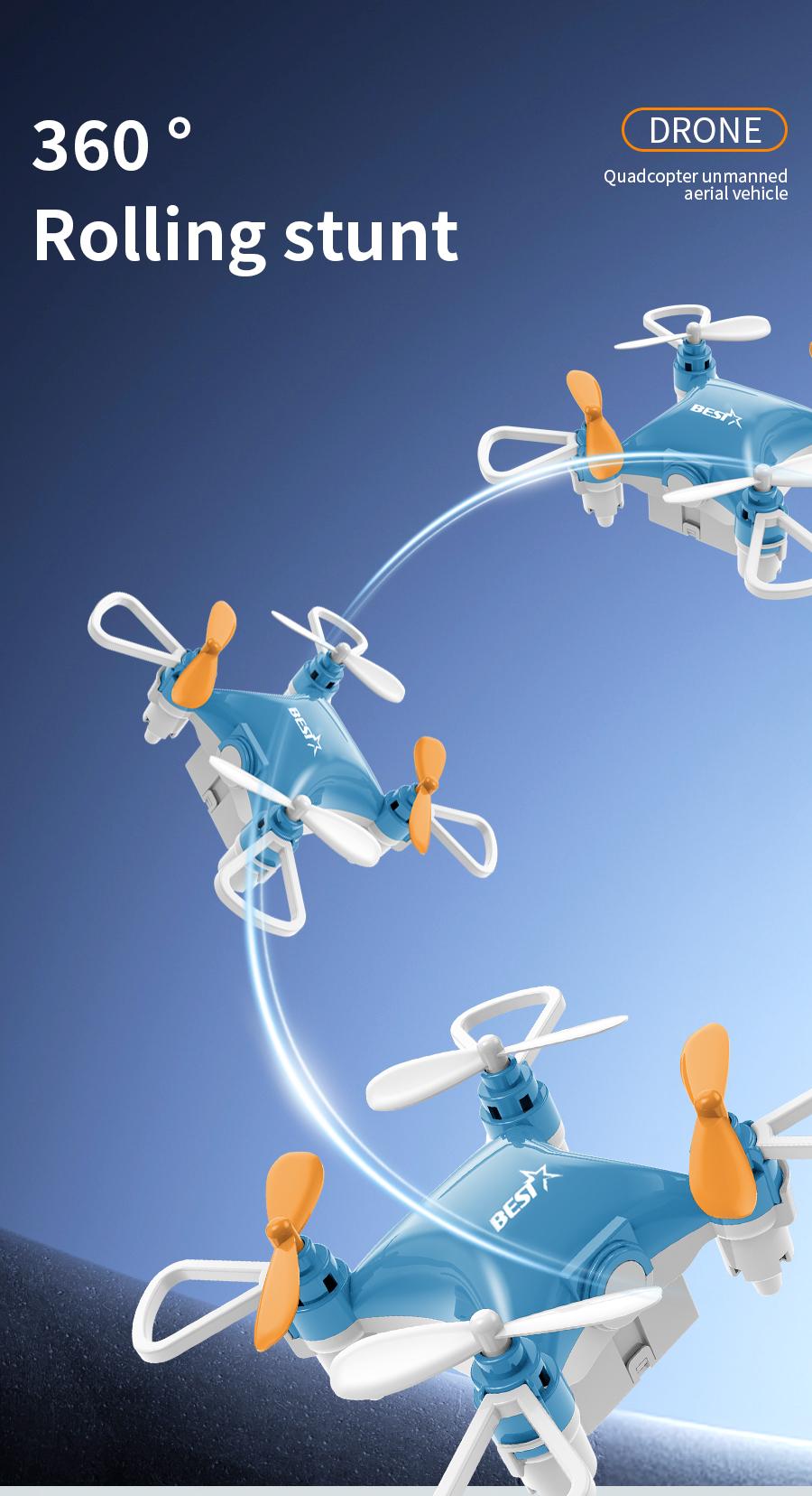 New upgraded version Drone Mini Remote Control Aircraft New 360° dazzling flip Children's Toy Micro Aircraft Fixed Height Quadcopter Electronic flying toys Children's gifts Cameras Controller