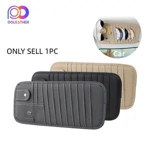 Car CD Case Holder, Vehicle Sun Visor Organizer for Auto with DVD Storage Sleeves, Universal Sunglasses Holder, Card Pockets, Multifunctional Car Organizer, Car Accessories, Car Organization Supplies