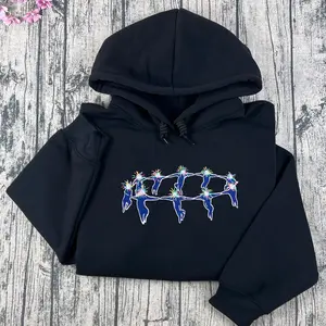 Howwwl's moving castle embroidered sweatshirt, cute sweatshirt for Halloween - Christmas Womenswear Comfortable Casual Cotton