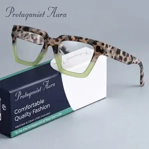 Protagonist Aura Chic Red Purple Cat Eye Reading Glasses - Statement Pattern, Ultra Light And Durable, Elevate Any Outfit