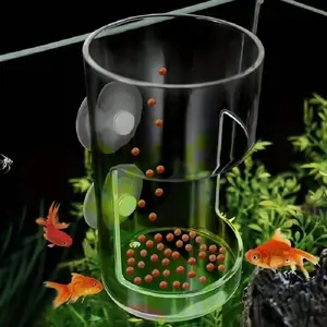 Anti-Slip Aquarium Feeding Ring for Fish, Essential Aquatic Supplies, Plastic Floatation Circle, Round/square Feeding Ring, Feeder, Fish Tank