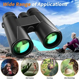 10x42 Adult Binoculars (with Smartphone Adapter), Waterproof Design, Ideal for Bird Watching, Professional-Grade High Definition Outdoor HD Binoculars, Perfect for Hunting and Travel, Large Eyepiece for Comfortable and Clear Viewing