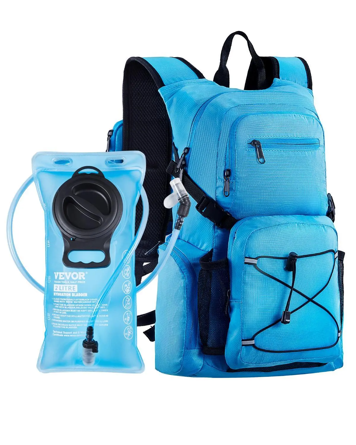 【SummerFinds】VEVOR Hydration Backpack, 25L Insulated Hydration Pack Backpack with 2L TPU Water Bladder, Hiking Water Backpack with Storage for Men Women, Hydro Water Daypack for Hiking Running Cycling Camping