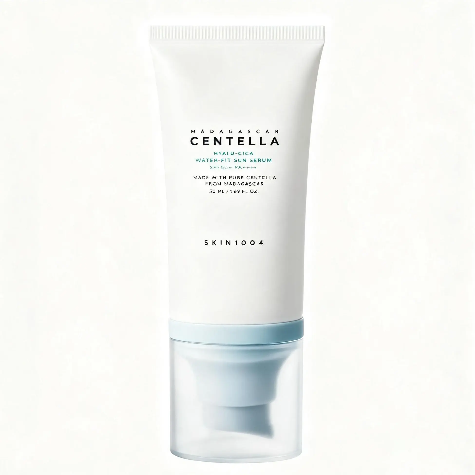 [SKIN1004] Centella Hyalu-Cica Water-Fit Sun Serum SPF50+ PA++++ | Korean Hydrating Facial Sunscreen | Lightweight No White Cast Formula | Daily K-Beauty Sun Care