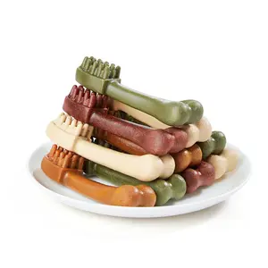 PawFirst Dental Chews for Medium/Large Dogs – Toothbrush-Shaped Chew Sticks for Teeth Cleaning, Fresh Breath, and Plaque & Tartar Removal – 26 oz. Pack (16 Treats)