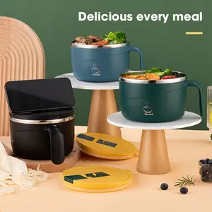 1200ML Large Capacity Instant Noodle Bowl with Lid, Multi-purpose Anti-scald Instant Noodles Pot, Tableware for Home Office Dormitory, Summer Father's Day Gift, Microwave Ramen Bowl, Durable Kitchenware