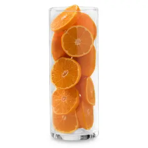 Libbey Cylinder Glass Vase Set of 12, 8.75 in Clear Modern Tall Glass Vases for Centerpieces, Flowers, Candles, Wedding Decor and Home Styling