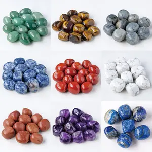 opalite Natural Crystal Roller Jade Decorations - White Crystal Rose Quartz Red Jasper Lapis Lazuli Blue Aventurine Obsidian Green Aventurine Yellow Crystal for Home Office Feng Shui Decoration Reiki Healing Stones Gifts