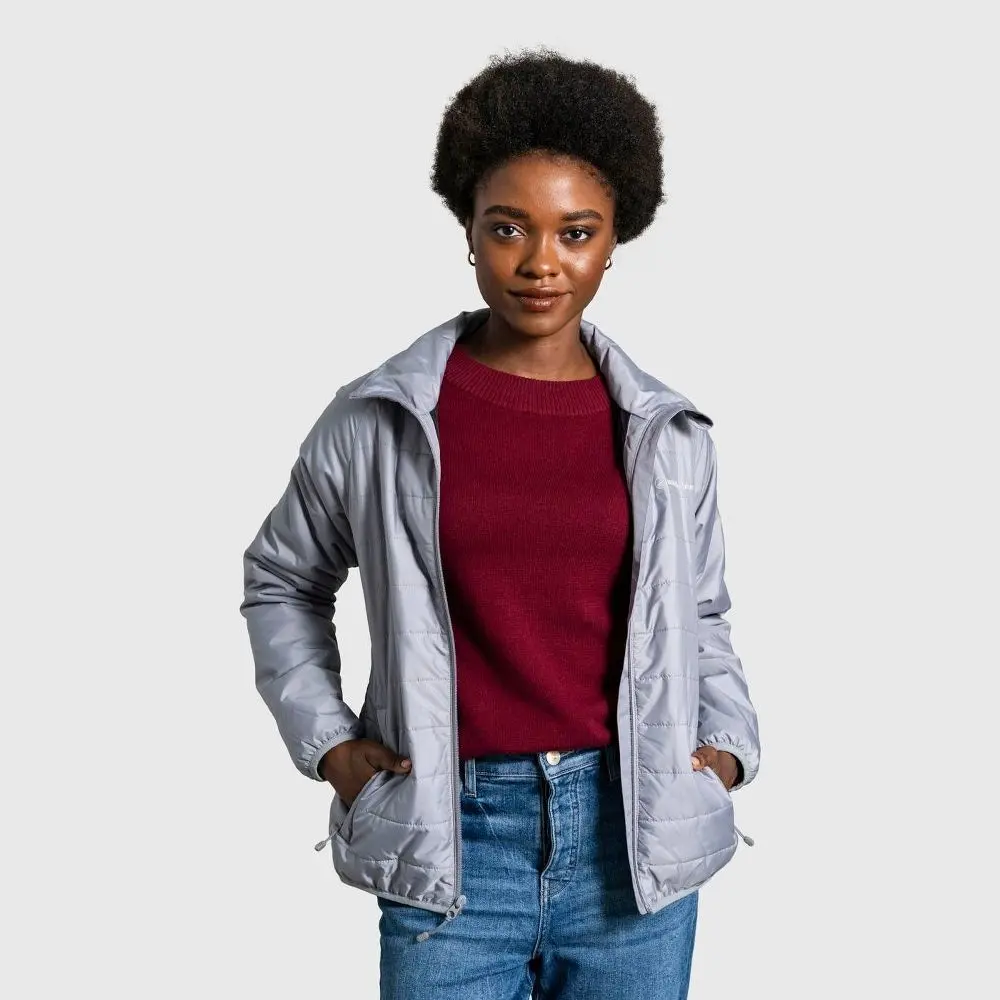 United By Blue Women's Bison Insulated Puffer Jacket, a Lightweight Warmer Ripstop Garment, Comfortable Below-Hip Outerwear Tops
