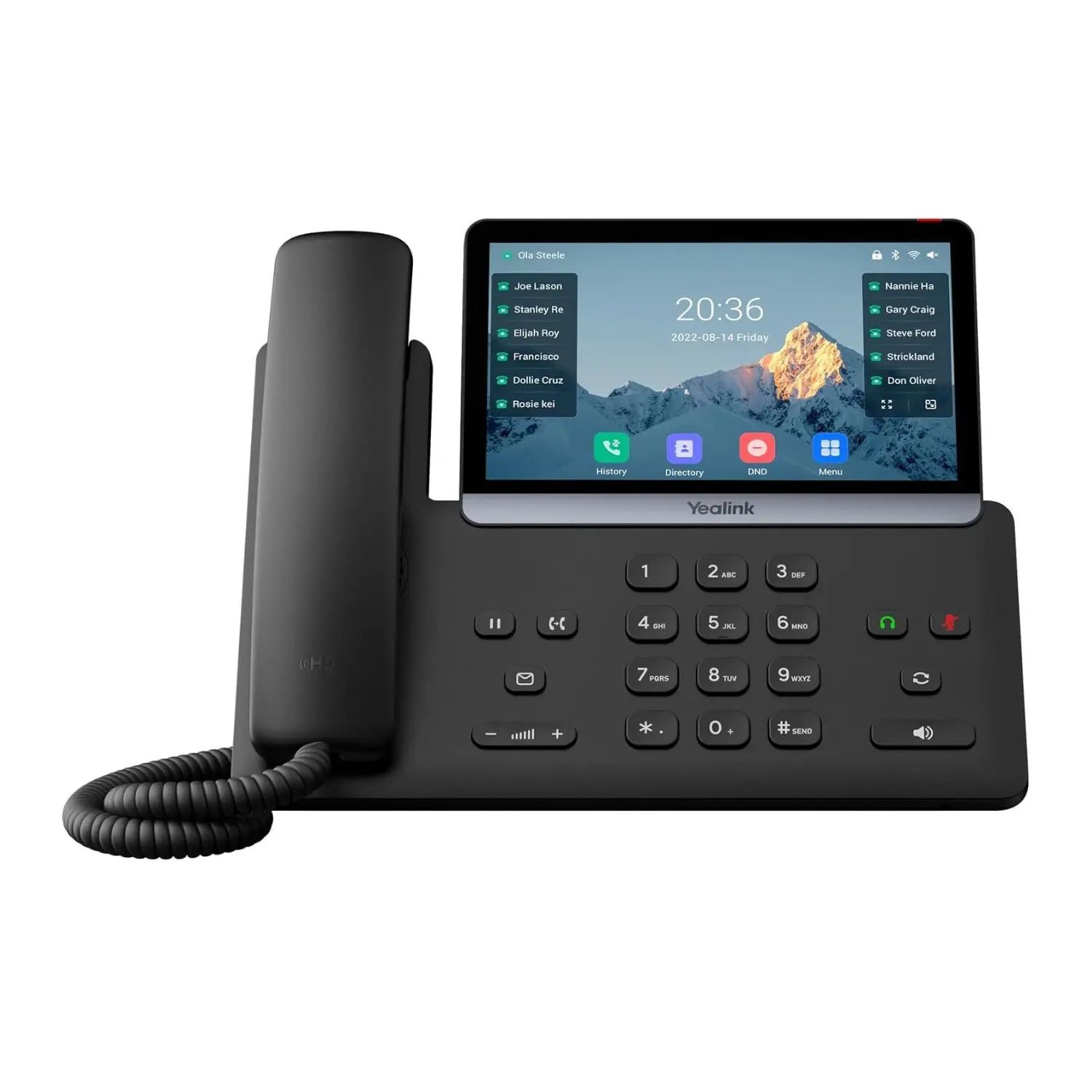 Yealink SIP-T87W Wi-Fi SIP IP Desk Phone with Bluetooth (Without Power Adapter)