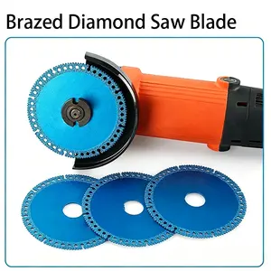 Size:(3,5,10,20pcs)Brazed Diamond Saw Blade Ultra Thin Saw Blade Ceramic Tile Glass Cutting Disc Indestructible Cutting Discs Angle Grinder Tool