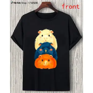 Funny Guinea Pig Pile T-Shirt – Cute Cotton Tee for Men & Women, Perfect for All Seasons