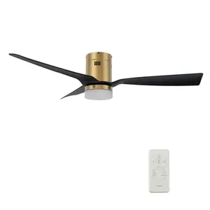SPEZIA 52 inch 3-Blade Flush Mount Smart Ceiling Fan with LED Light & Remote